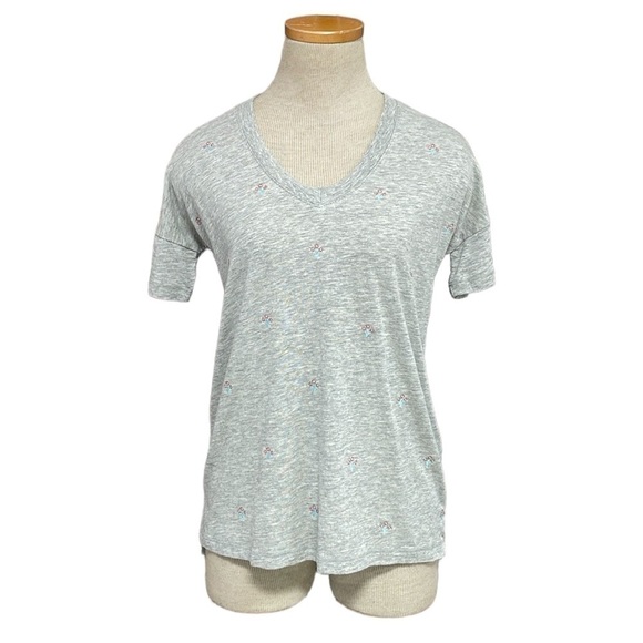PJ Salvage Other - PJ Salvage Pajama Top Womens S Small NWT Grey Short Sleeve V-Neck